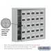 Salsbury Cell Phone Storage Locker - with Front Access Panel - 5 Door High Unit (5 Inch Deep Compartments) - 25 A Doors (24 usable) - steel - Surface Mounted - Resettable Combination Locks